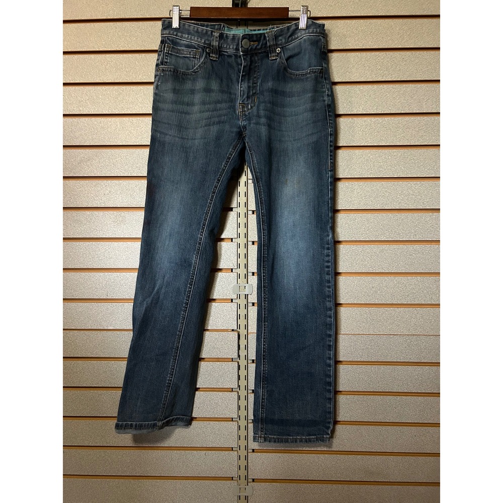 Rock & Roll Denim Mens Regular Straight Slim Straight Leg Blue Denim Jeans 30x32